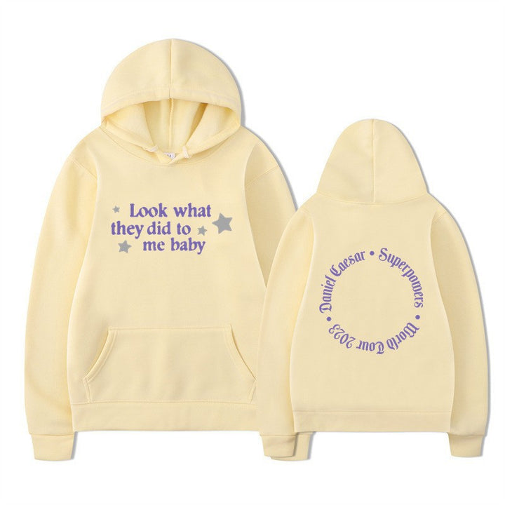 Kvinnors hooded sweatshirt med kreativt slogan och unik design Mirla-Eva Jonsson