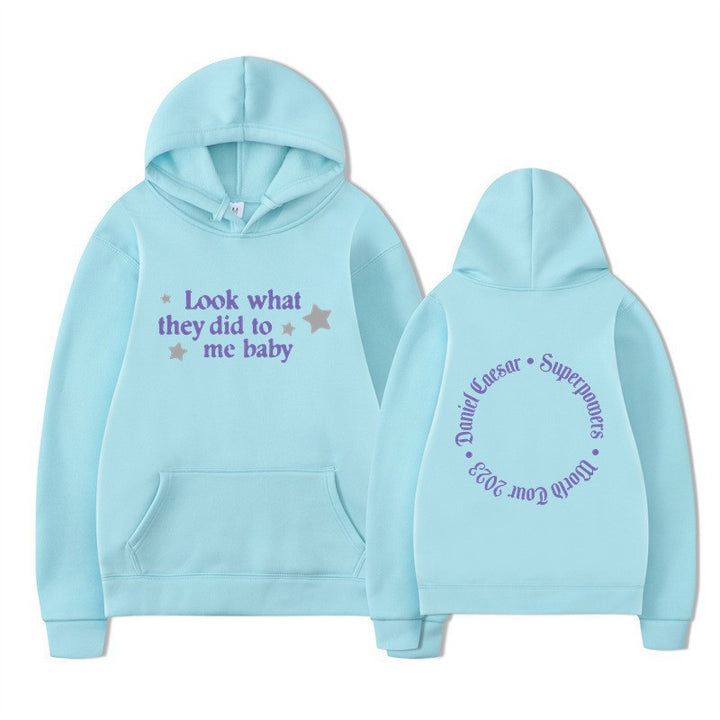 Kvinnors hooded sweatshirt med kreativt slogan och unik design Mirla-Eva Jonsson