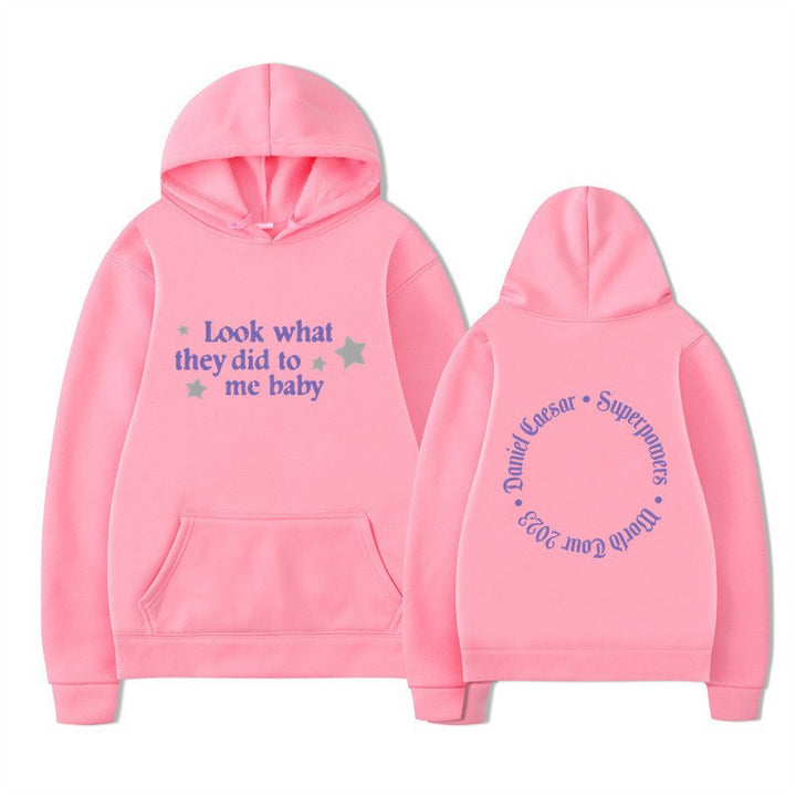 Kvinnors hooded sweatshirt med kreativt slogan och unik design Mirla-Eva Jonsson