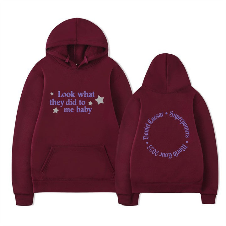 Kvinnors hooded sweatshirt med kreativt slogan och unik design Mirla-Eva Jonsson