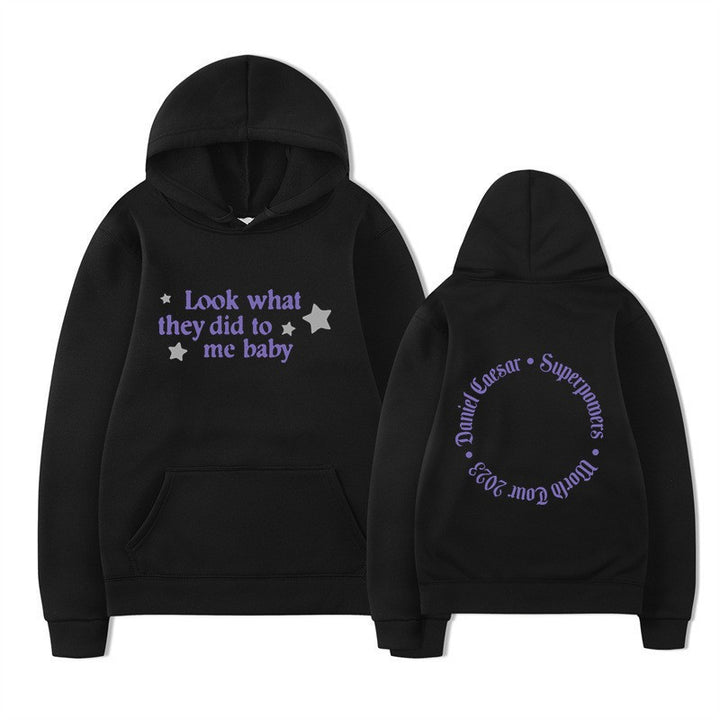 Kvinnors hooded sweatshirt med kreativt slogan och unik design Mirla-Eva Jonsson