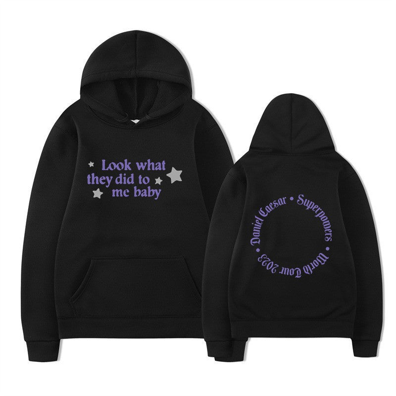 Kvinnors hooded sweatshirt med kreativt slogan och unik design Mirla-Eva Jonsson