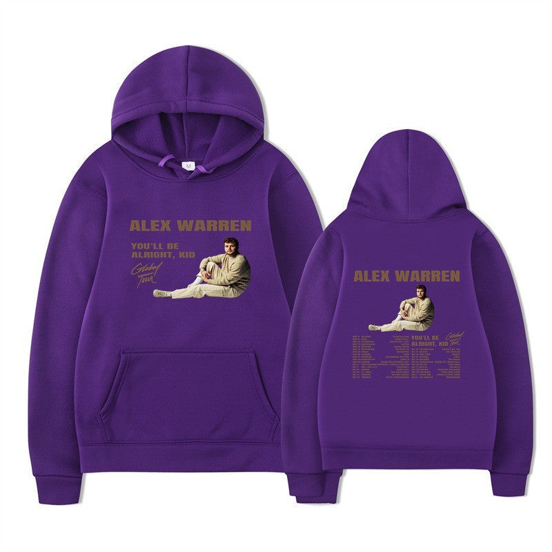Kvinnors hooded sweatshirt med kreativt tryck och modern design Mirla-Eva Jonsson
