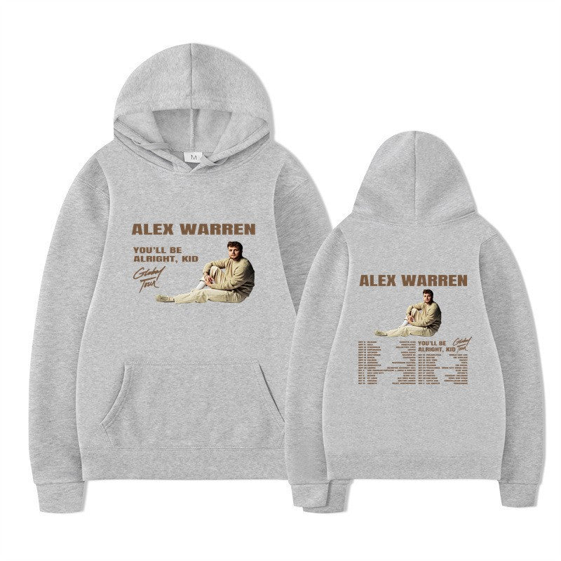 Kvinnors hooded sweatshirt med kreativt tryck och modern design Mirla-Eva Jonsson