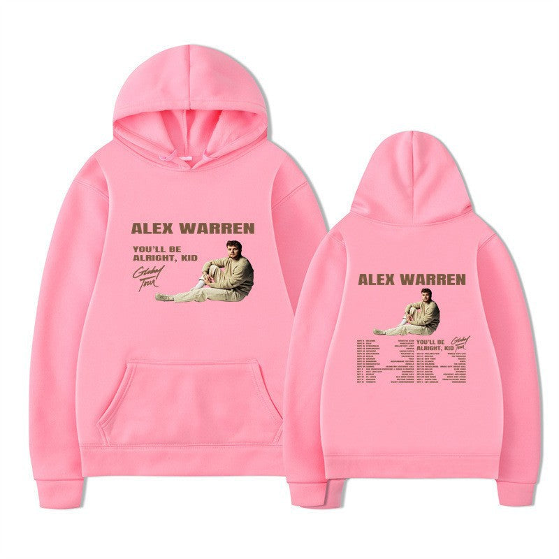 Kvinnors hooded sweatshirt med kreativt tryck och modern design Mirla-Eva Jonsson