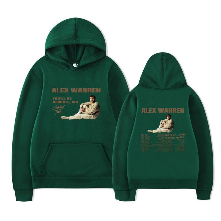 Kvinnors hooded sweatshirt med kreativt tryck och modern design Mirla-Eva Jonsson