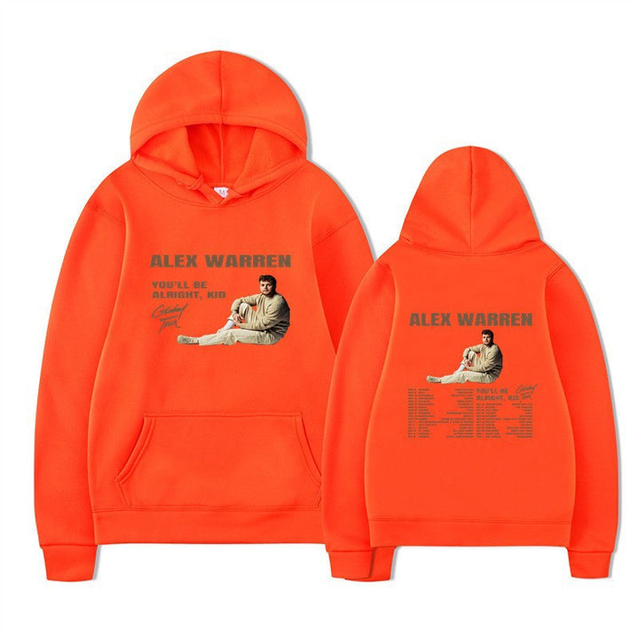 Kvinnors hooded sweatshirt med kreativt tryck och modern design Mirla-Eva Jonsson