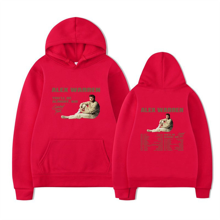 Kvinnors hooded sweatshirt med kreativt tryck och modern design Mirla-Eva Jonsson