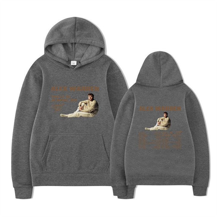Kvinnors hooded sweatshirt med kreativt tryck och modern design Mirla-Eva Jonsson