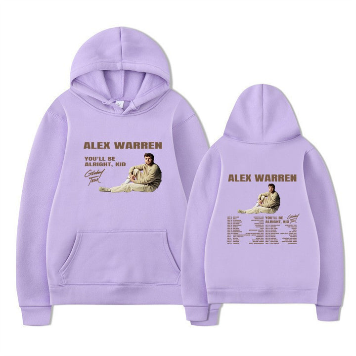 Kvinnors hooded sweatshirt med kreativt tryck och modern design Mirla-Eva Jonsson