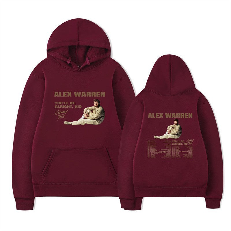 Kvinnors hooded sweatshirt med kreativt tryck och modern design Mirla-Eva Jonsson
