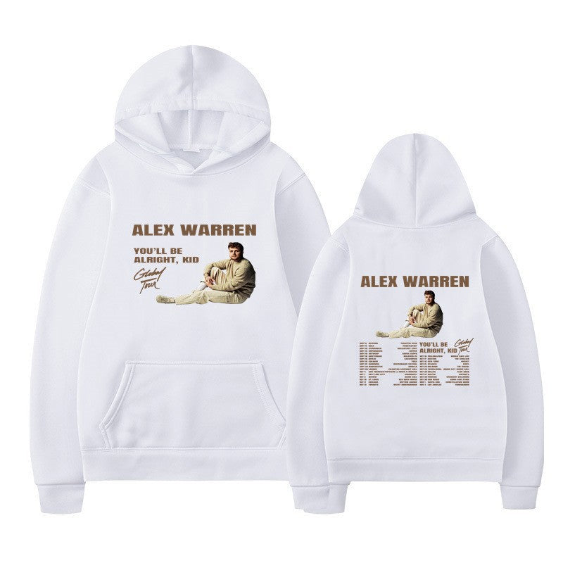 Kvinnors hooded sweatshirt med kreativt tryck och modern design Mirla-Eva Jonsson