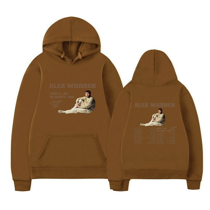 Kvinnors hooded sweatshirt med kreativt tryck och modern design Mirla-Eva Jonsson