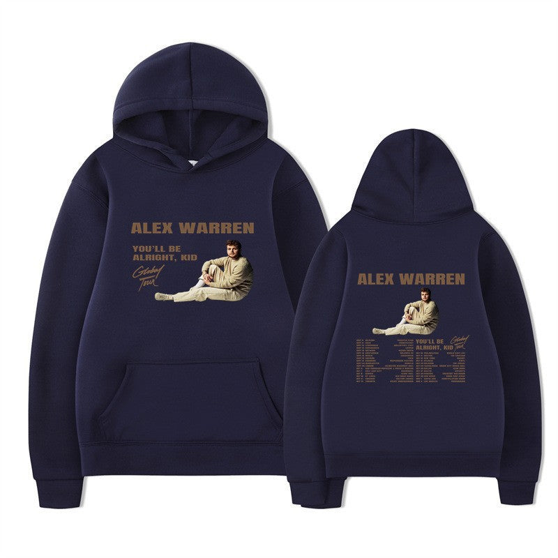 Kvinnors hooded sweatshirt med kreativt tryck och modern design Mirla-Eva Jonsson