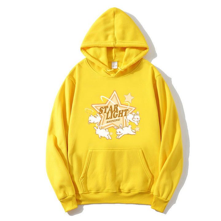 Kvinnors hooded sweatshirt med lekfullt sagomotiv Mirla-Eva Jonsson
