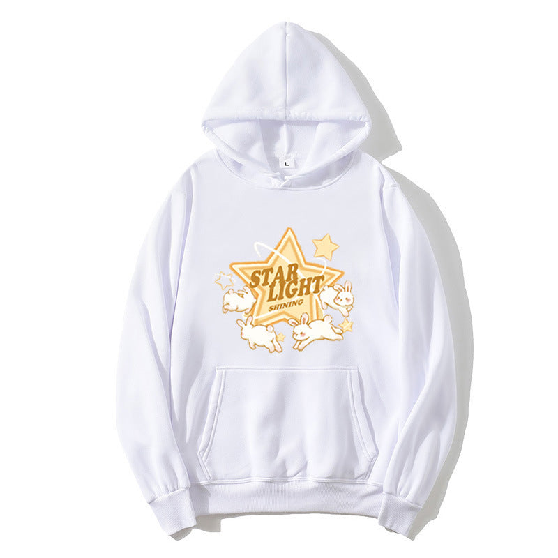Kvinnors hooded sweatshirt med lekfullt sagomotiv Mirla-Eva Jonsson