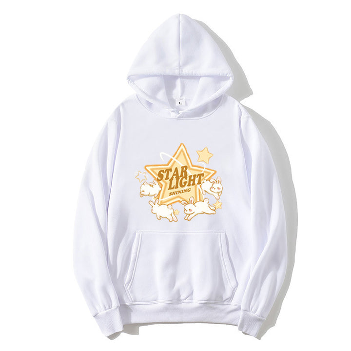Kvinnors hooded sweatshirt med lekfullt sagomotiv Mirla-Eva Jonsson