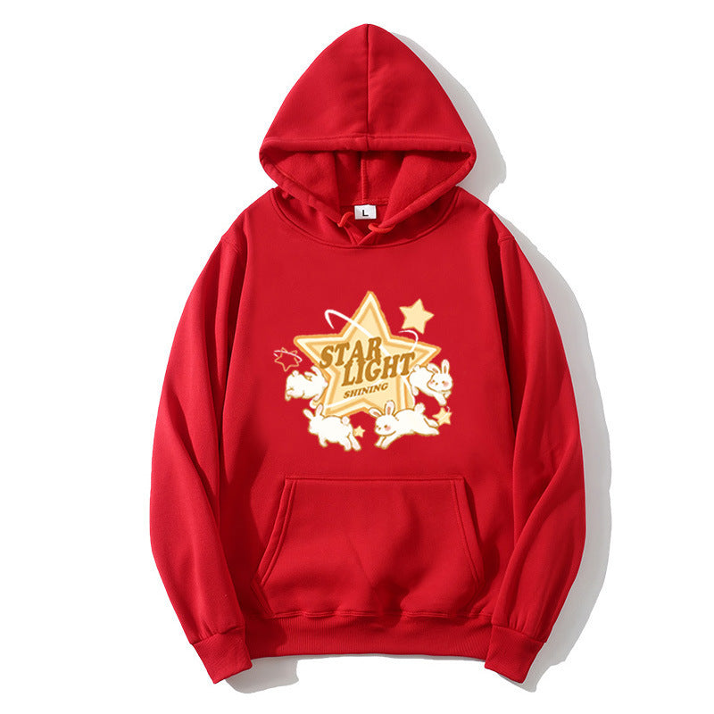 Kvinnors hooded sweatshirt med lekfullt sagomotiv Mirla-Eva Jonsson