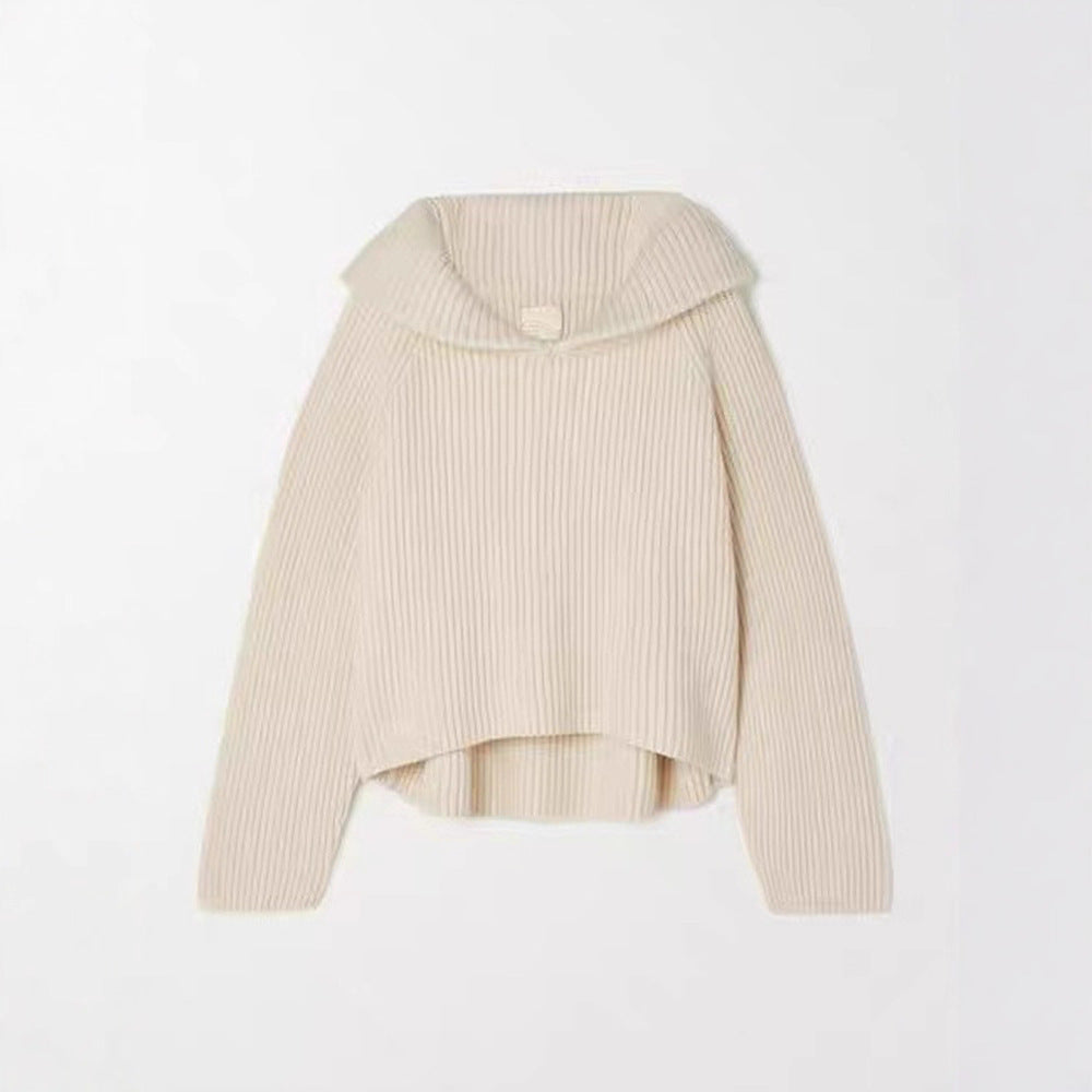 Kvinnors hoodie i avslappnad ribbdesign Mirla-Eva Jonsson