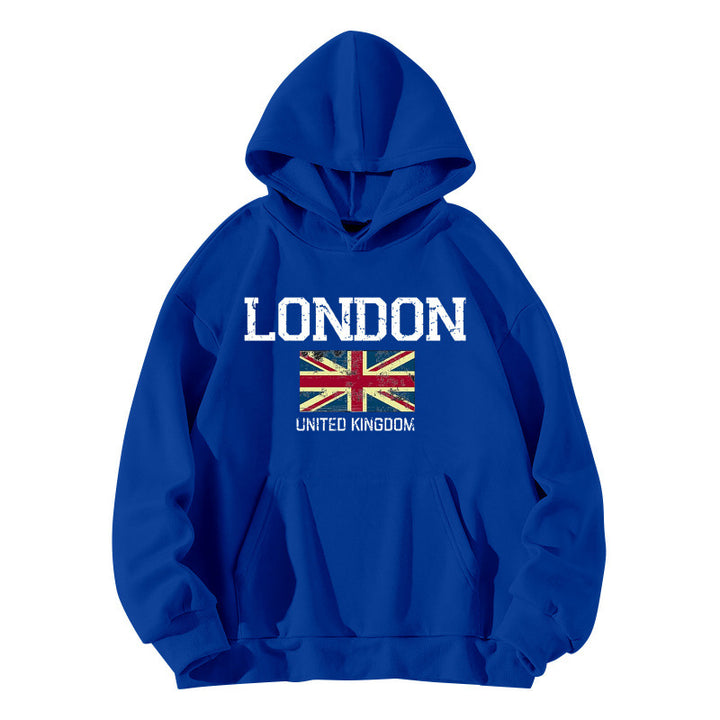 Kvinnors hoodie i urban Londons stil med känguruficka och bekväm passform Mirla-Eva Jonsson