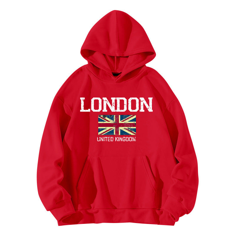 Kvinnors hoodie i urban Londons stil med känguruficka och bekväm passform Mirla-Eva Jonsson