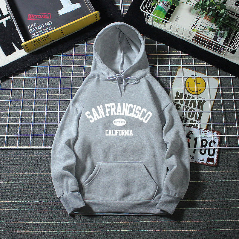 Kvinnors hoodie med San Francisco-tryck Mirla-Eva Jonsson