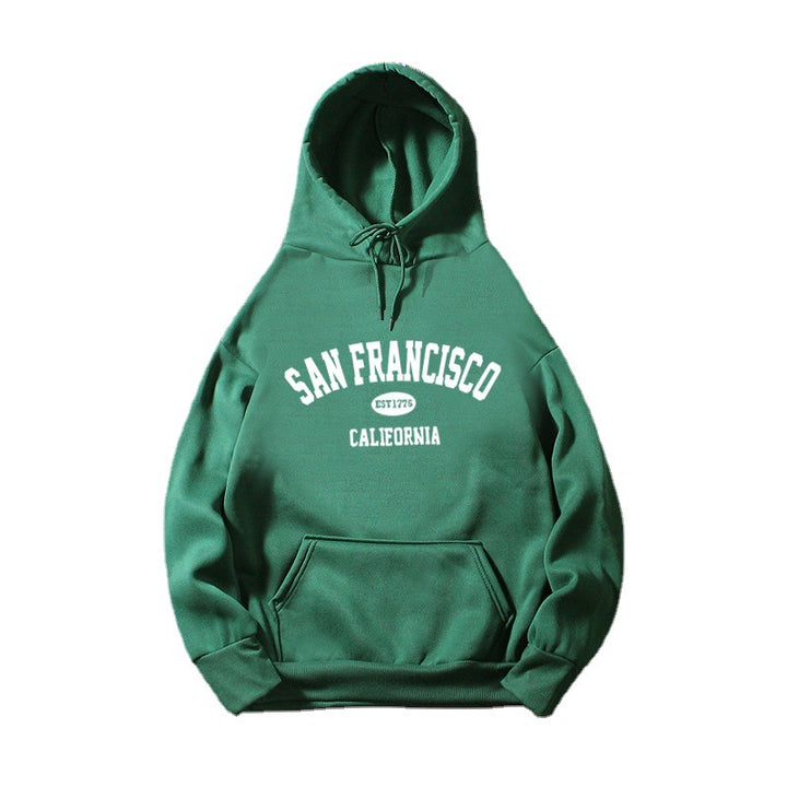 Kvinnors hoodie med avslappnad San Francisco tryck och bekväm passform Mirla-Eva Jonsson