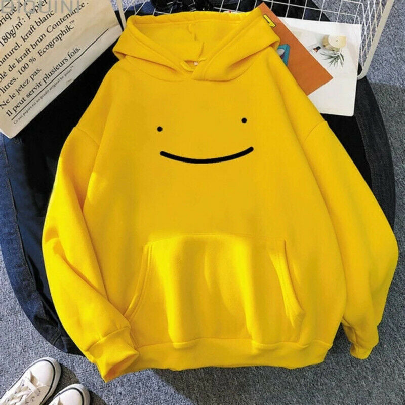 Kvinnors hoodie med avslappnad smiley-design Mirla-Eva Jonsson
