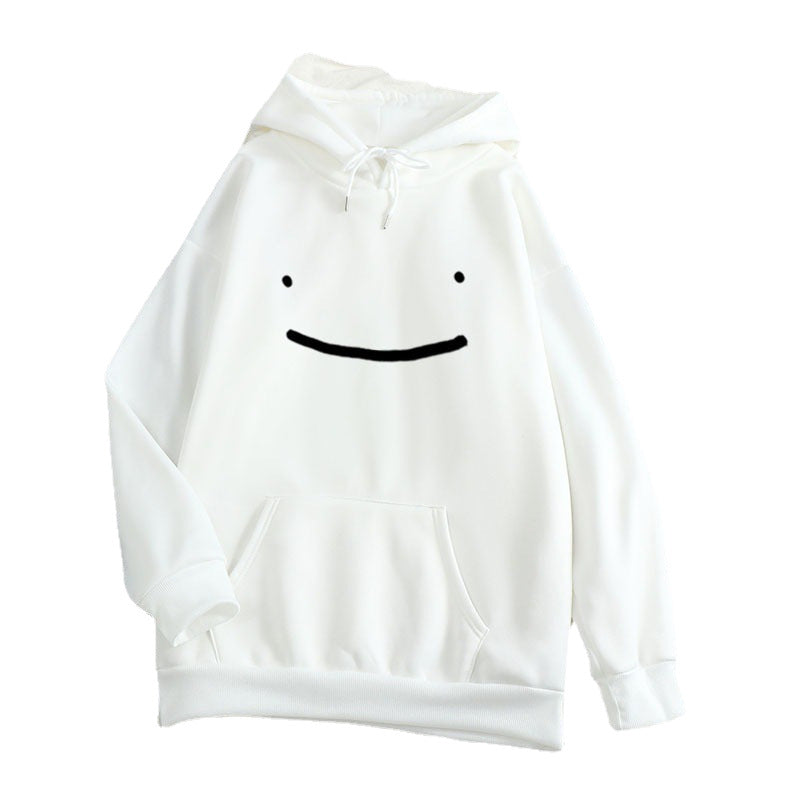 Kvinnors hoodie med avslappnad smiley-design Mirla-Eva Jonsson