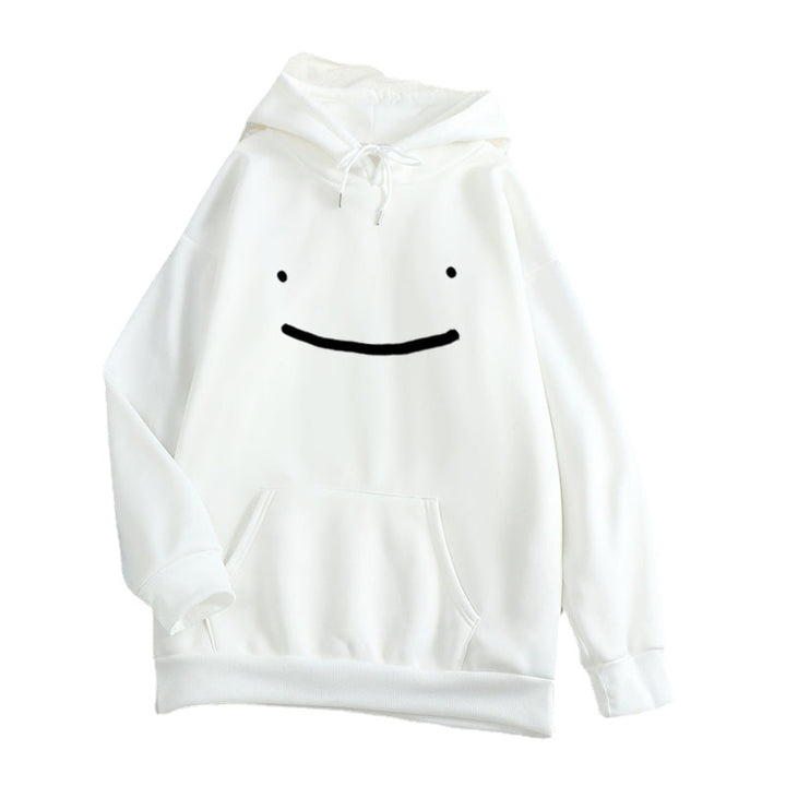 Kvinnors hoodie med avslappnad smiley-design Mirla-Eva Jonsson