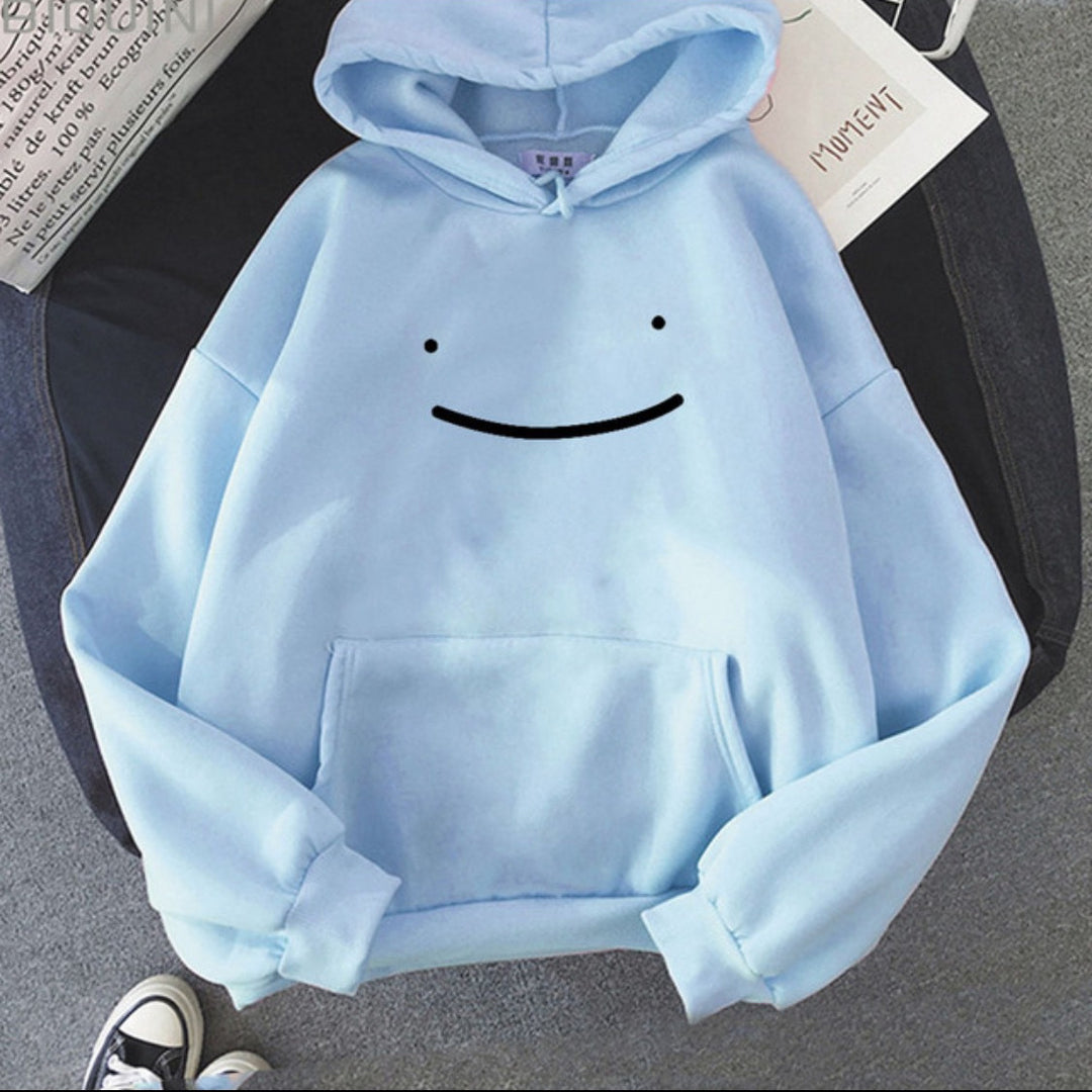 Kvinnors hoodie med avslappnad smiley-design Mirla-Eva Jonsson