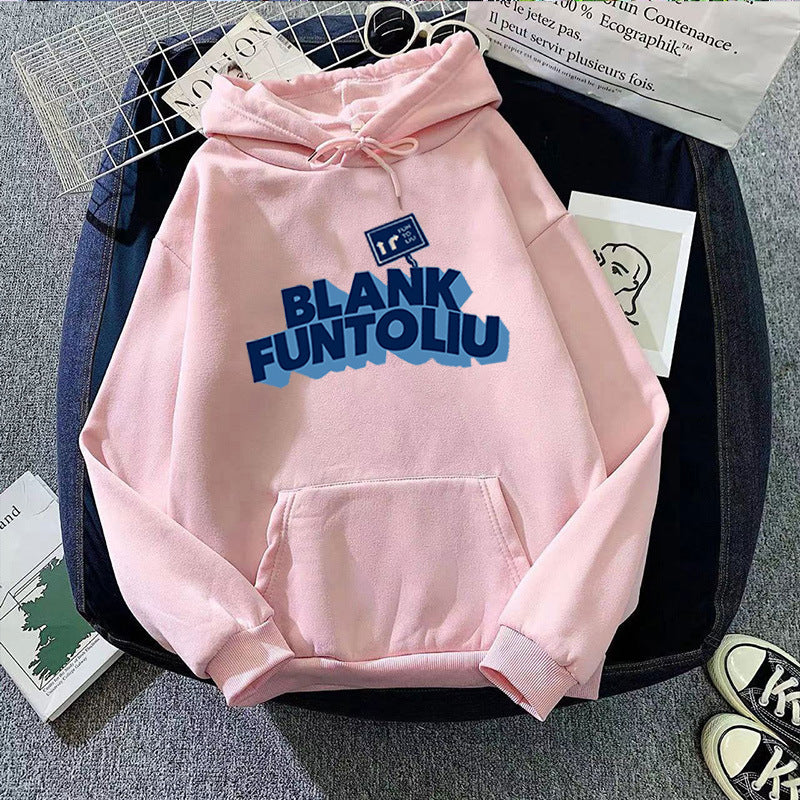 Kvinnors hoodie med avslappnad text och bekväma fickor Mirla-Eva Jonsson
