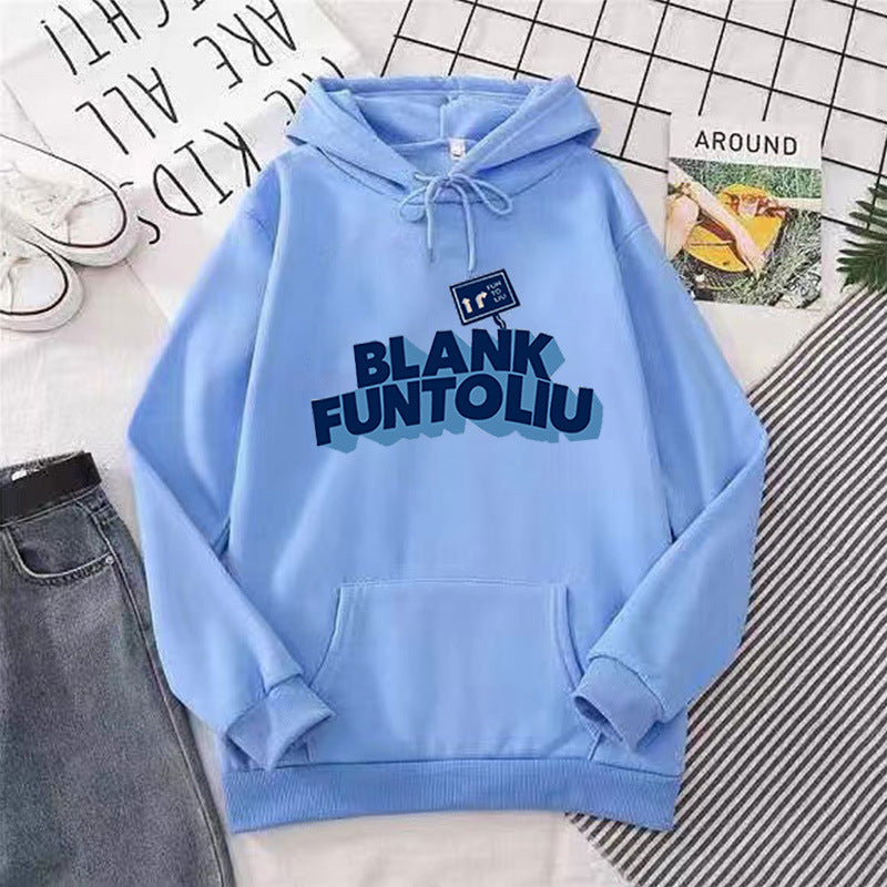 Kvinnors hoodie med avslappnad text och bekväma fickor Mirla-Eva Jonsson