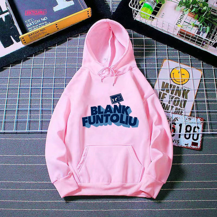 Kvinnors hoodie med avslappnad text och bekväma fickor Mirla-Eva Jonsson