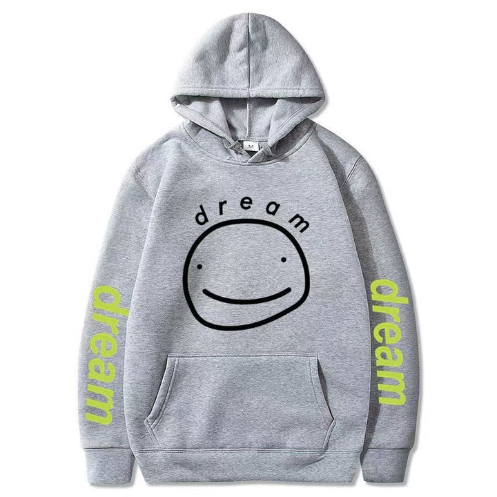 Kvinnors hoodie med avslappnad text och praktiska kängurufickor Mirla-Eva Jonsson