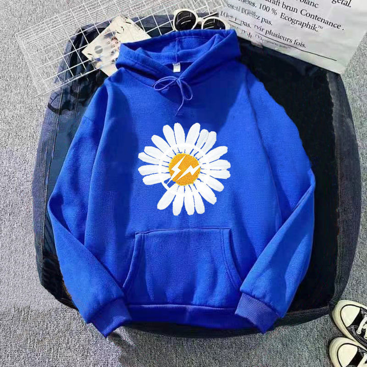 Kvinnors hoodie med blommönster Mirla-Eva Jonsson