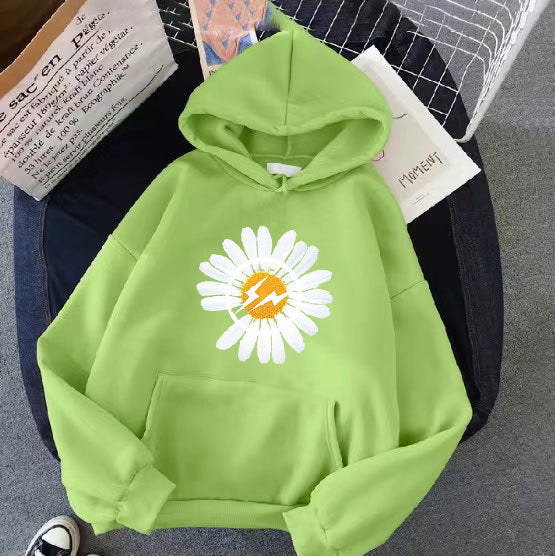Kvinnors hoodie med blommönster Mirla-Eva Jonsson