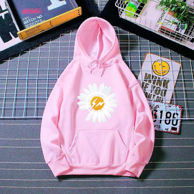 Kvinnors hoodie med blommönster Mirla-Eva Jonsson