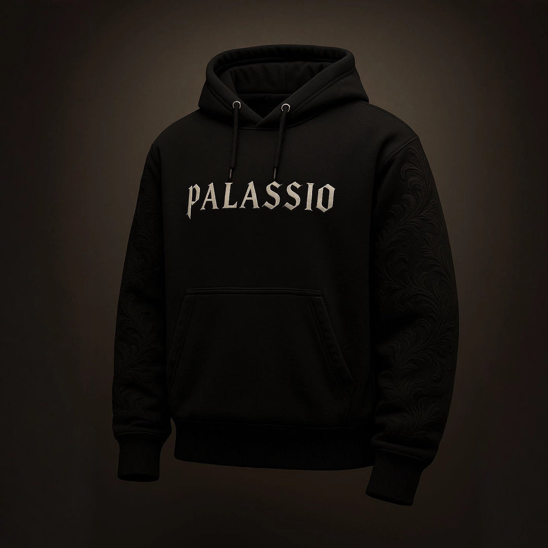 Kvinnors hoodie med broderad design Mirla-Eva Jonsson