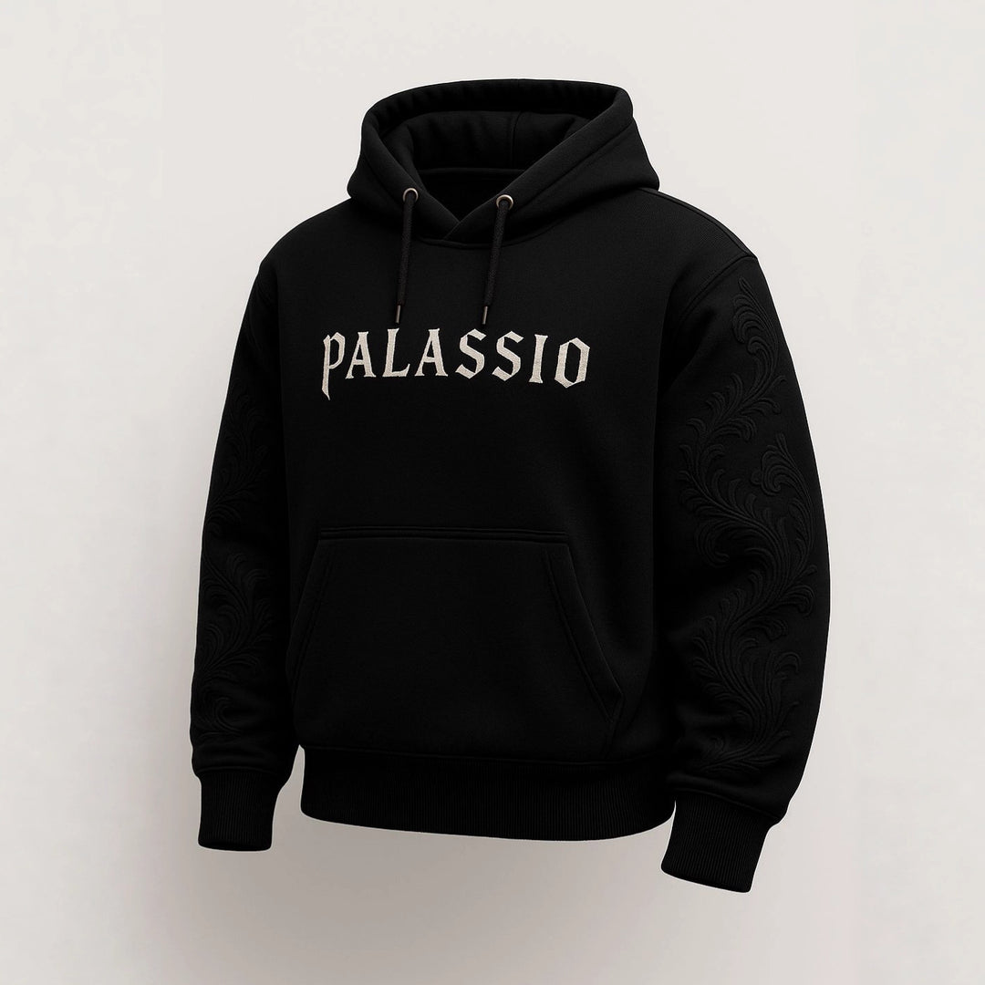 Kvinnors hoodie med broderad design Mirla-Eva Jonsson