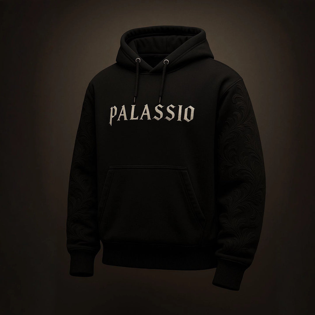 Kvinnors hoodie med broderad design Mirla-Eva Jonsson