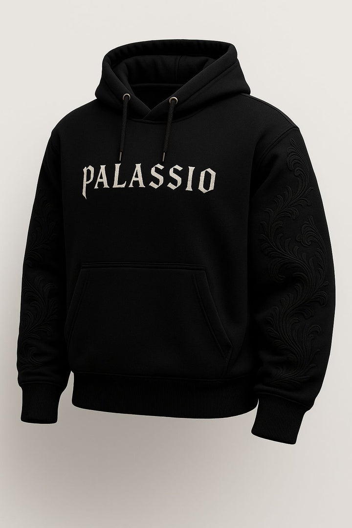 Kvinnors hoodie med broderad design Mirla-Eva Jonsson