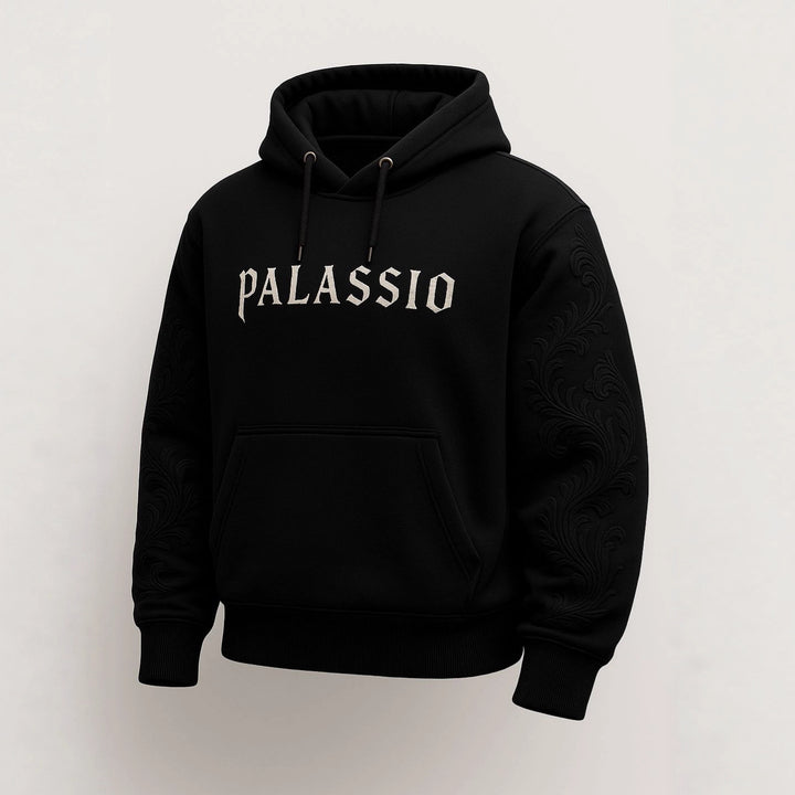 Kvinnors hoodie med broderad design Mirla-Eva Jonsson