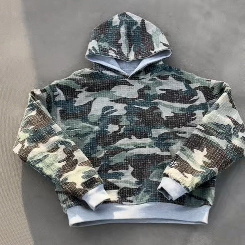 Kvinnors hoodie med camouflagefoder Mirla-Eva Jonsson