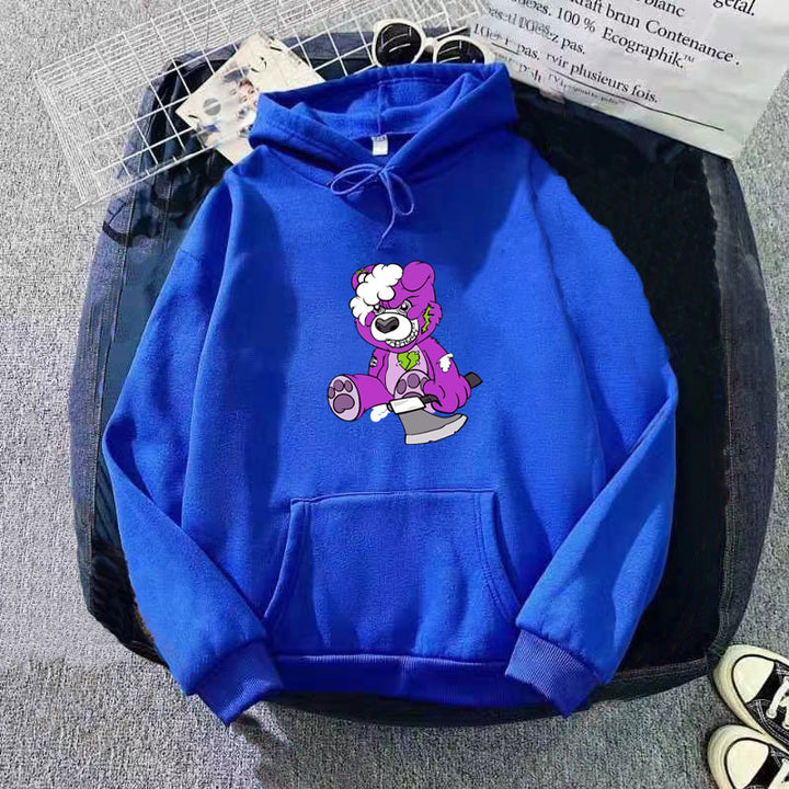 Kvinnors hoodie med charmigt björnmotiv Mirla-Eva Jonsson