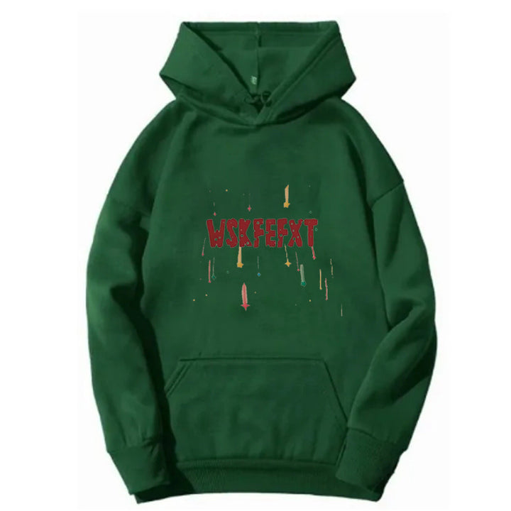 Kvinnors hoodie med cool grafisk tryck Mirla-Eva Jonsson