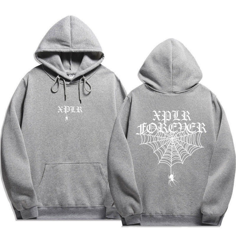 Kvinnors hoodie med coola grafiska tryck och känguruficka Mirla-Eva Jonsson