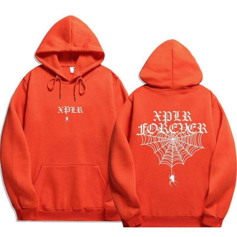 Kvinnors hoodie med coola grafiska tryck och känguruficka Mirla-Eva Jonsson