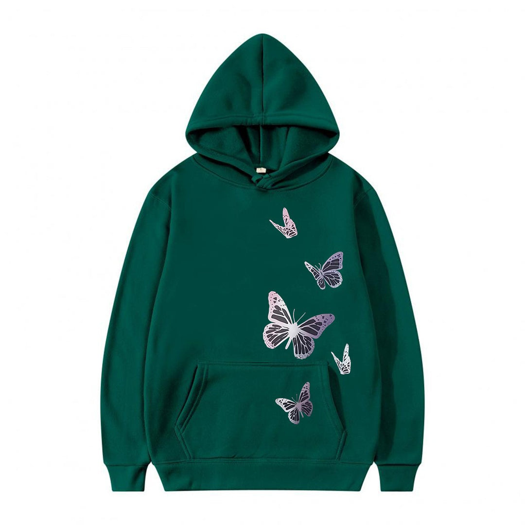 Kvinnors hoodie med delikat fjärilsmotiv Mirla-Eva Jonsson