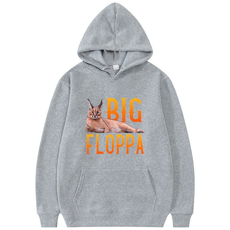 Kvinnors hoodie med djur grafisk design och mysigt konstfiberfleece interiör Mirla-Eva Jonsson